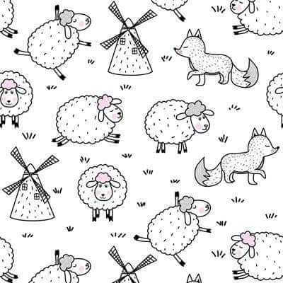 Papel de Parede Adesivo Infantil N180135 - Papel na Parede