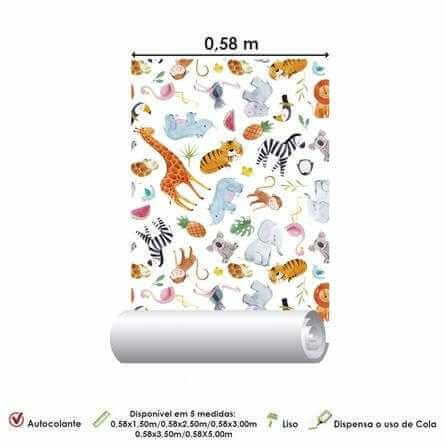 Papel de Parede Adesivo Infantil N308 - Papel na Parede