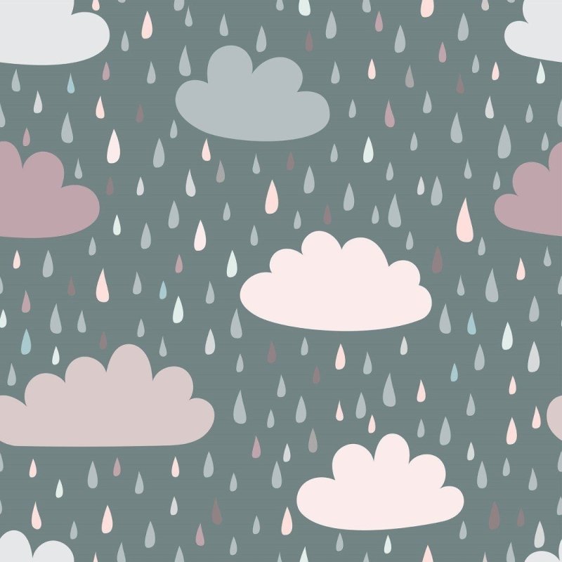Papel de Parede Adesivo infantil nuvens N014118 - Papel na Parede