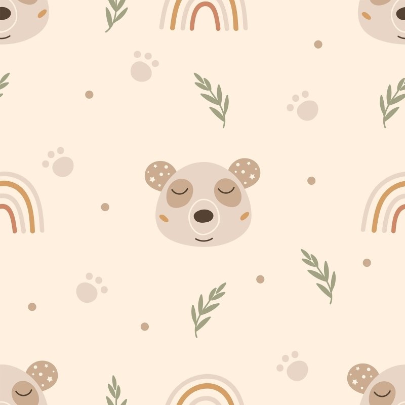 Papel de Parede Adesivo Infantil Pandas N017100 - Papel na Parede