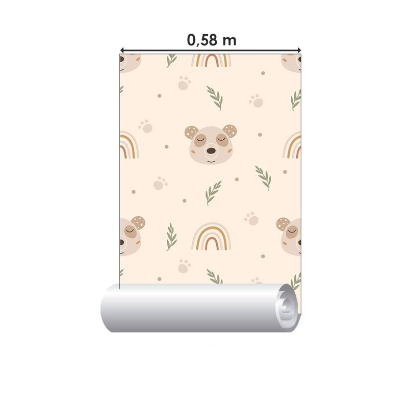 Papel de Parede Adesivo Infantil Pandas N017100 - Papel na Parede