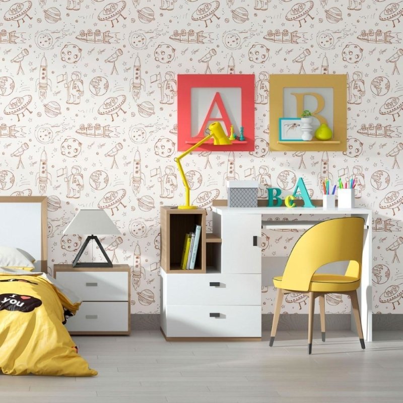 Papel de Parede Adesivo Infantil Universo N012016 - Papel na Parede