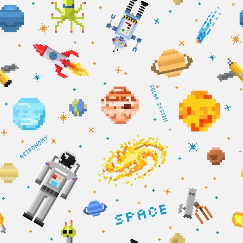 Papel de Parede Adesivo Infantil Universo N014183 - Papel na Parede