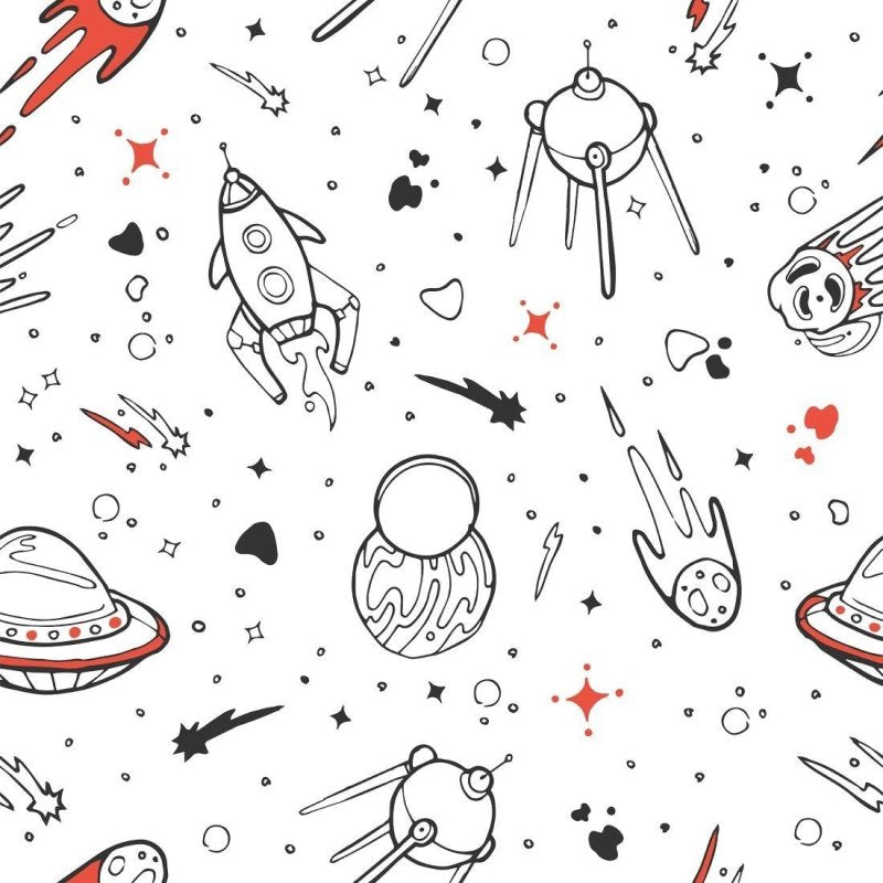 Papel de Parede Adesivo Infantil Universo N015158 - Papel na Parede