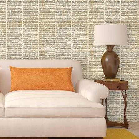 Papel de Parede Adesivo Jornal Vintage 68545 - Papel na Parede
