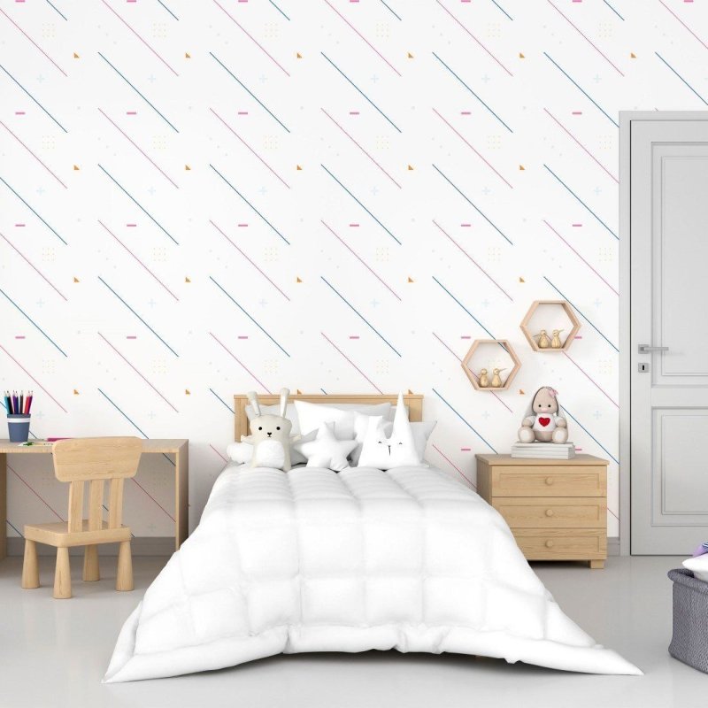 Papel de Parede Adesivo Jovem Abstrato Geométrico N015149 - Papel na Parede