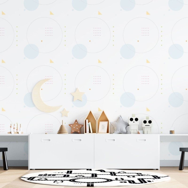 Papel de Parede Adesivo Jovem Abstrato Geométrico N015150 - Papel na Parede