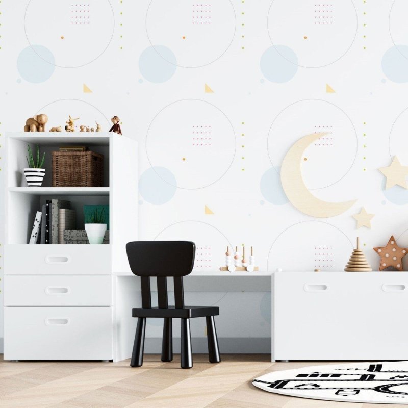 Papel de Parede Adesivo Jovem Abstrato Geométrico N015150 - Papel na Parede