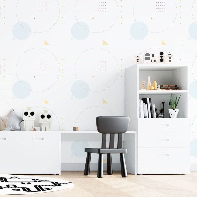 Papel de Parede Adesivo Jovem Abstrato Geométrico N015150 - Papel na Parede