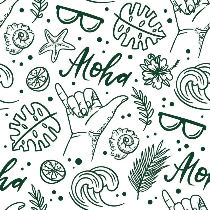 Papel de Parede Adesivo Jovem Aloha Férias N015161 - Papel na Parede