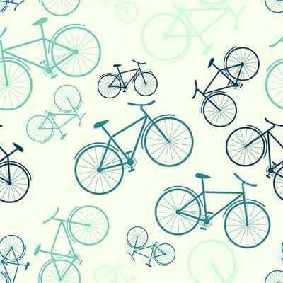 Papel de Parede Adesivo Jovem Bicicleta Verde 143903542 - Papel na Parede