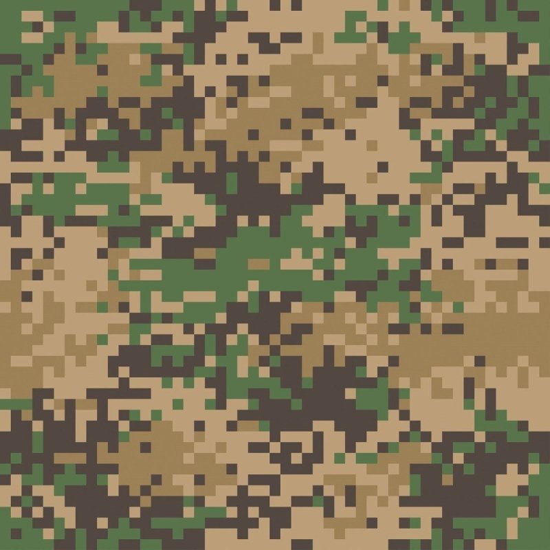 Papel de Parede Adesivo Jovem Camuflado Pixelado N015079 - Papel na Parede