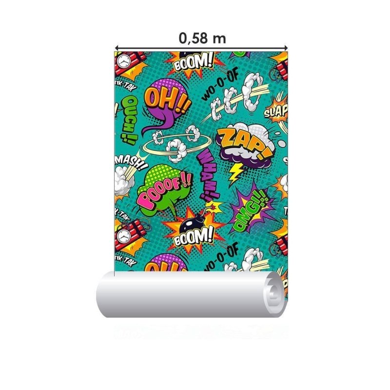 Papel de Parede Adesivo Jovem Cartoon N014030 - Papel na Parede
