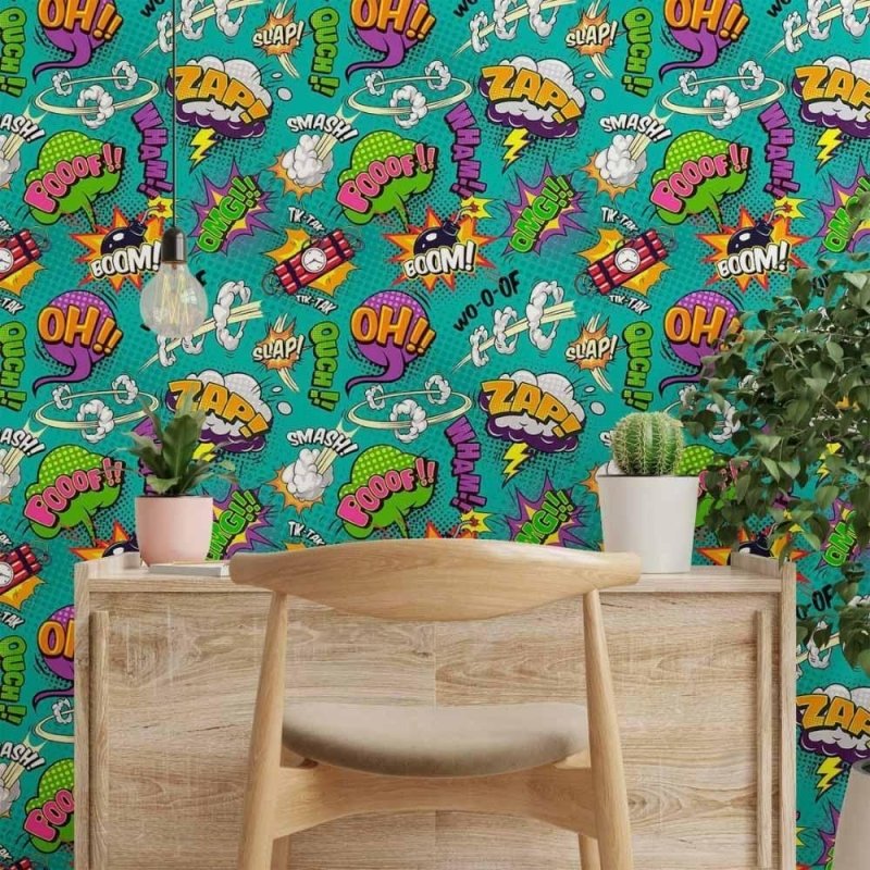 Papel de Parede Adesivo Jovem Cartoon N014030 - Papel na Parede