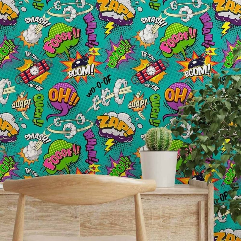 Papel de Parede Adesivo Jovem Cartoon N014030 - Papel na Parede