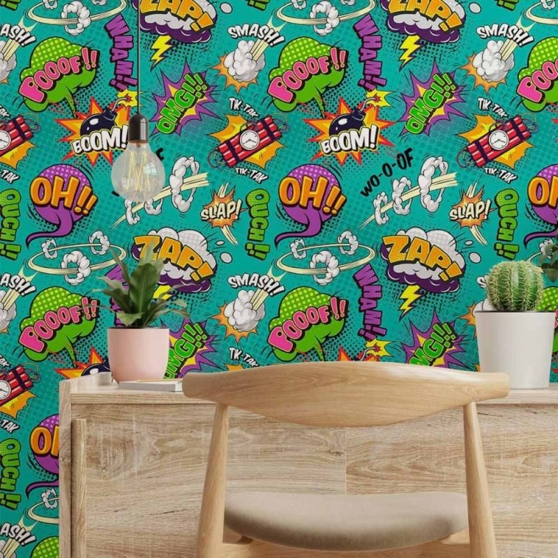 Papel de Parede Adesivo Jovem Cartoon N014030 - Papel na Parede