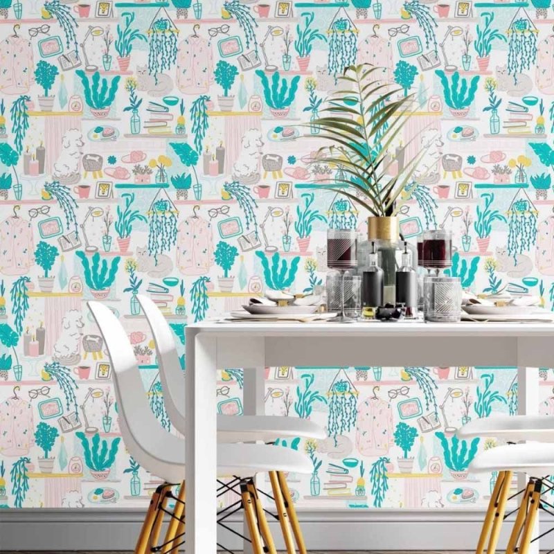 Papel de Parede Adesivo Jovem Cozy Home N014034 - Papel na Parede