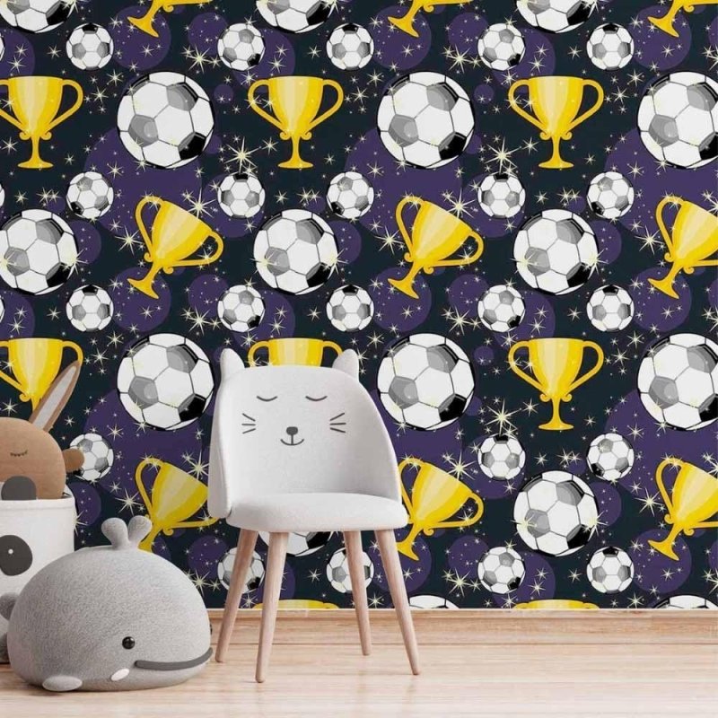 Papel de Parede Adesivo Jovem Futebol N014166 - Papel na Parede