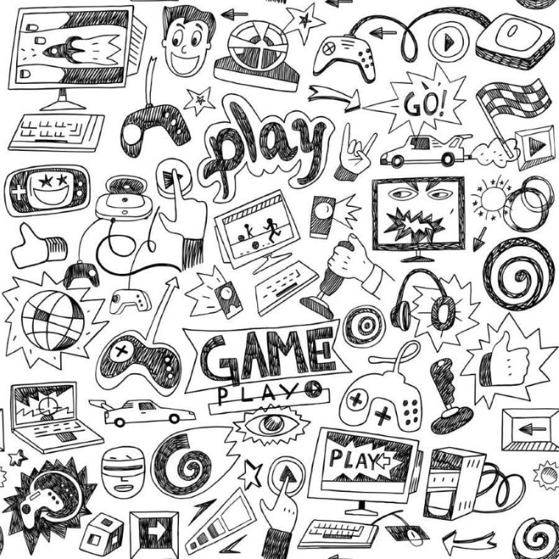 Papel de Parede Adesivo Jovem Geek Vídeo Games N012120 - Papel na Parede