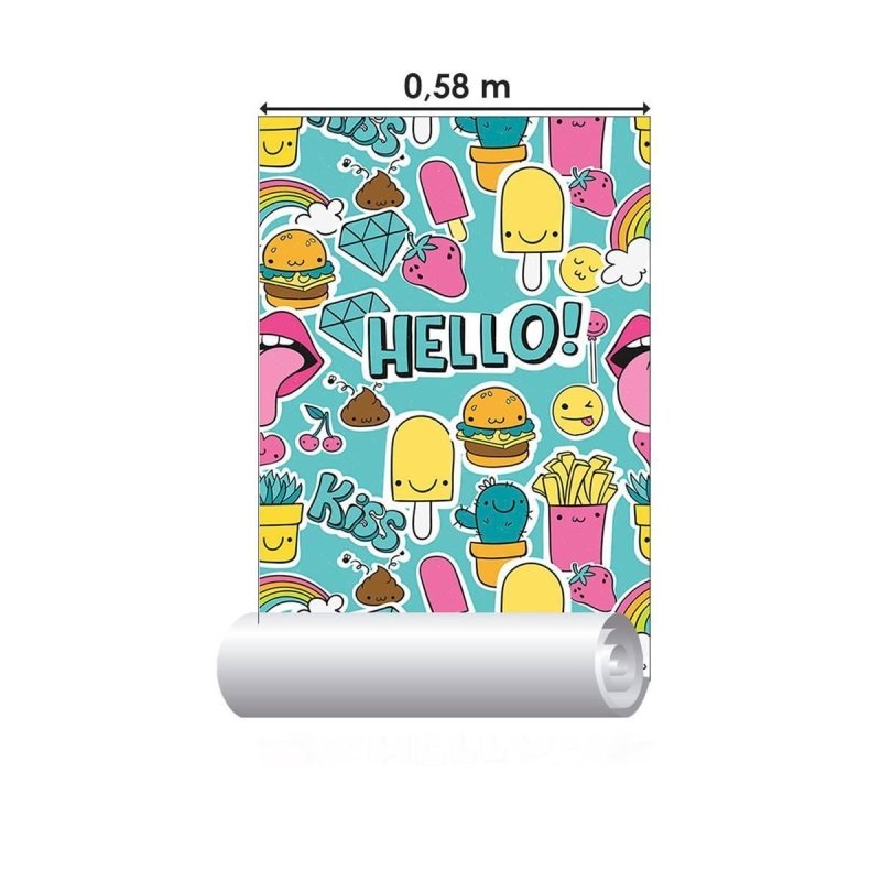 Papel de Parede Adesivo Jovem Stickers N010054 - Papel na Parede