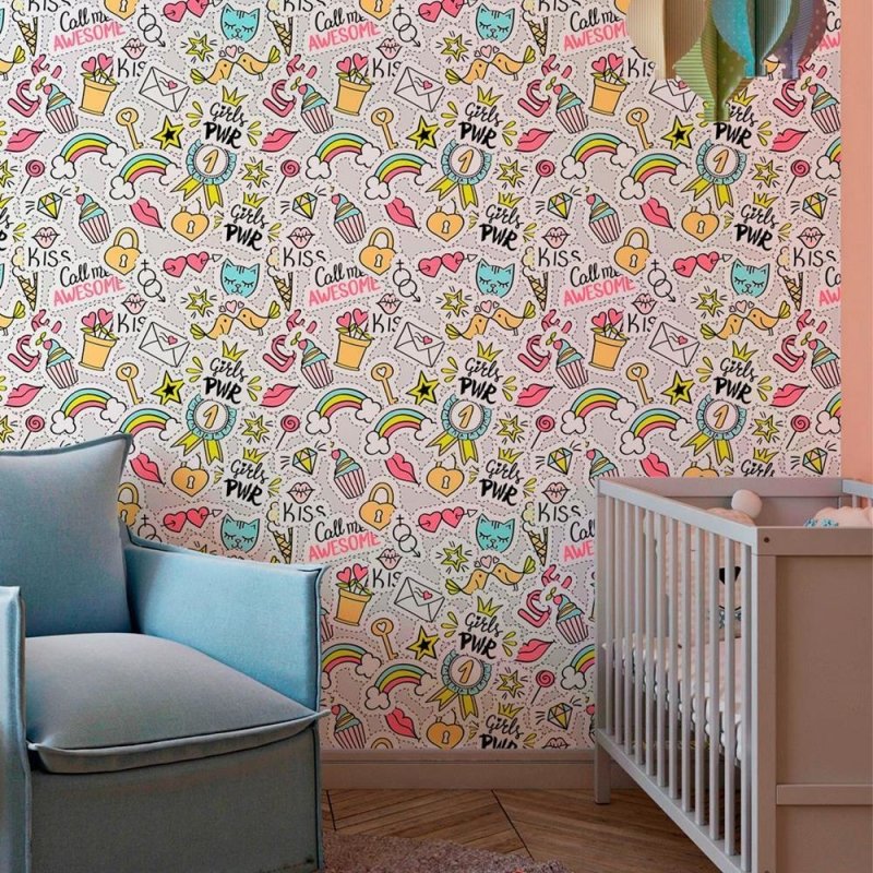 Papel de Parede Adesivo Jovem Stickers N010115 - Papel na Parede