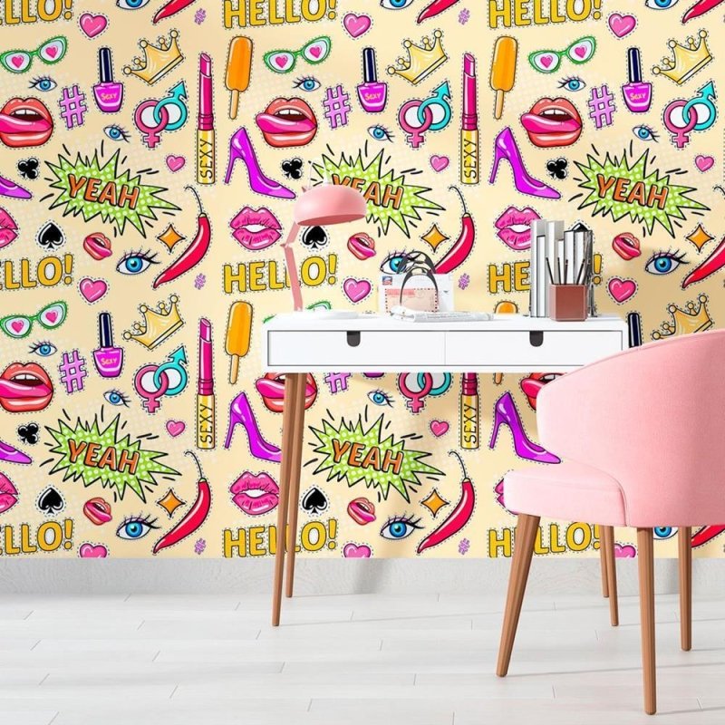 Papel de Parede Adesivo Jovem Stickers N010116 - Papel na Parede