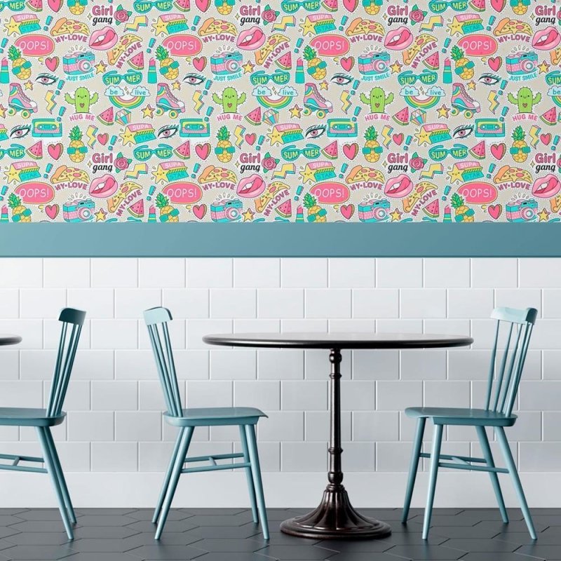 Papel de Parede Adesivo Jovem Stickers N010119 - Papel na Parede