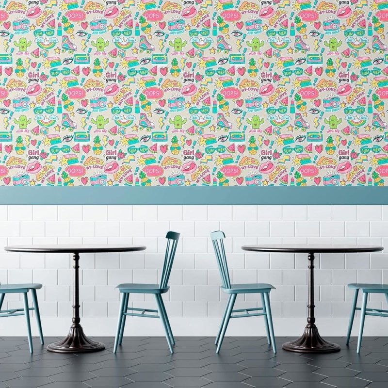 Papel de Parede Adesivo Jovem Stickers N010119 - Papel na Parede
