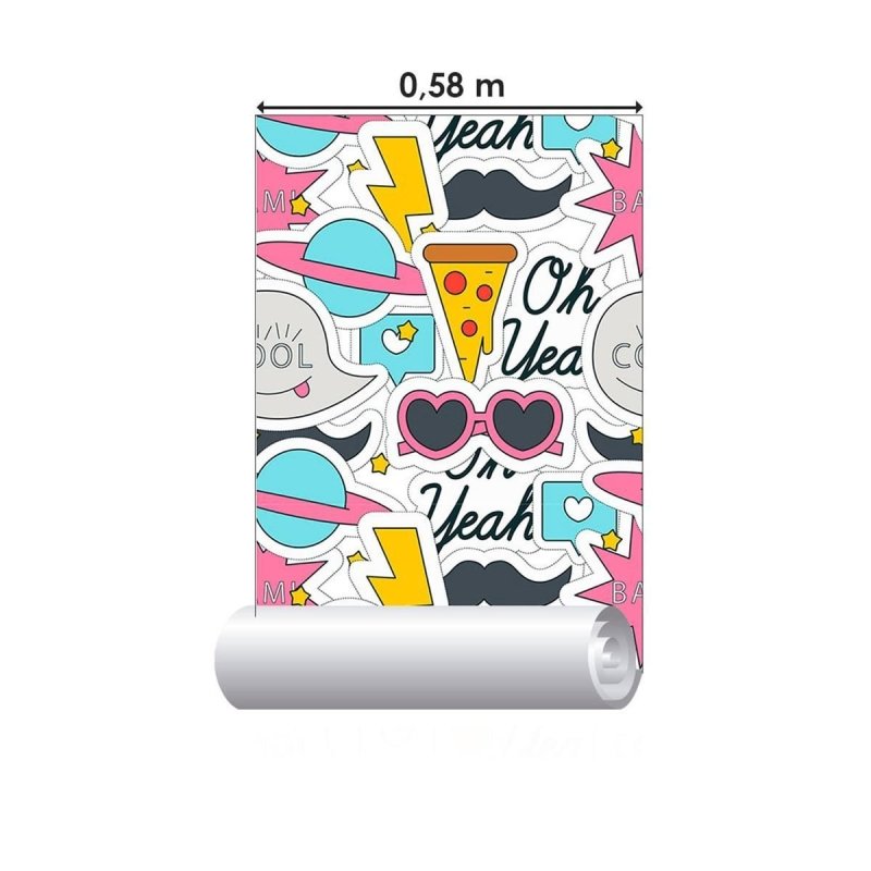 Papel de Parede Adesivo Jovem Stickers N010145 - Papel na Parede