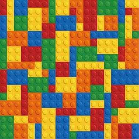Papel de Parede Adesivo Lego Colorido 1447 - Papel na Parede
