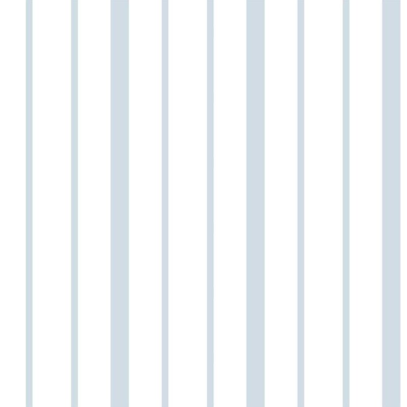 Papel de Parede Adesivo Listrado Azul Claro e Branco N06266 - Papel na Parede