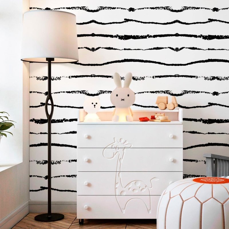 Papel de Parede Adesivo Listrado N010171 - Papel na Parede