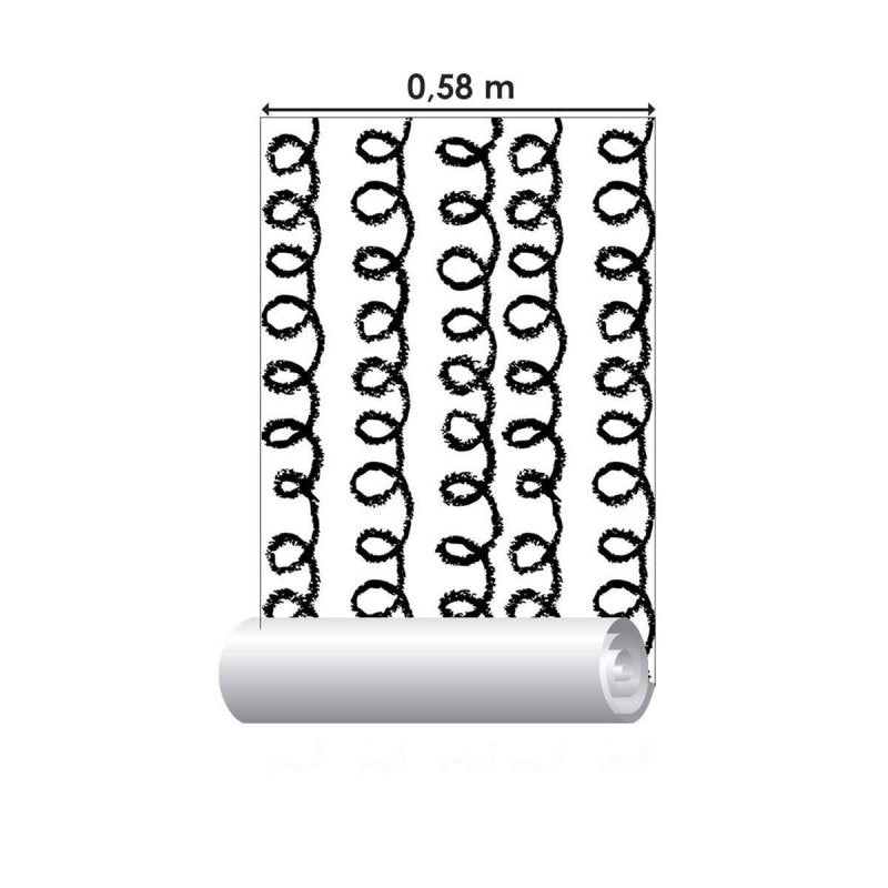 Papel de Parede Adesivo Listrado Ondulado N010172 - Papel na Parede