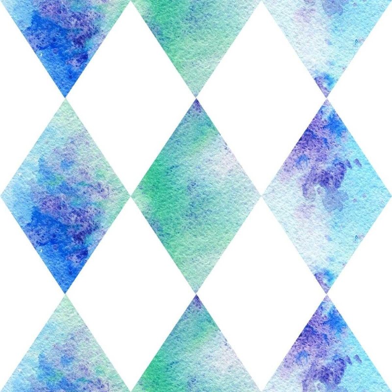 Papel de Parede Adesivo Losangos Aquarelados N05240 - Papel na Parede