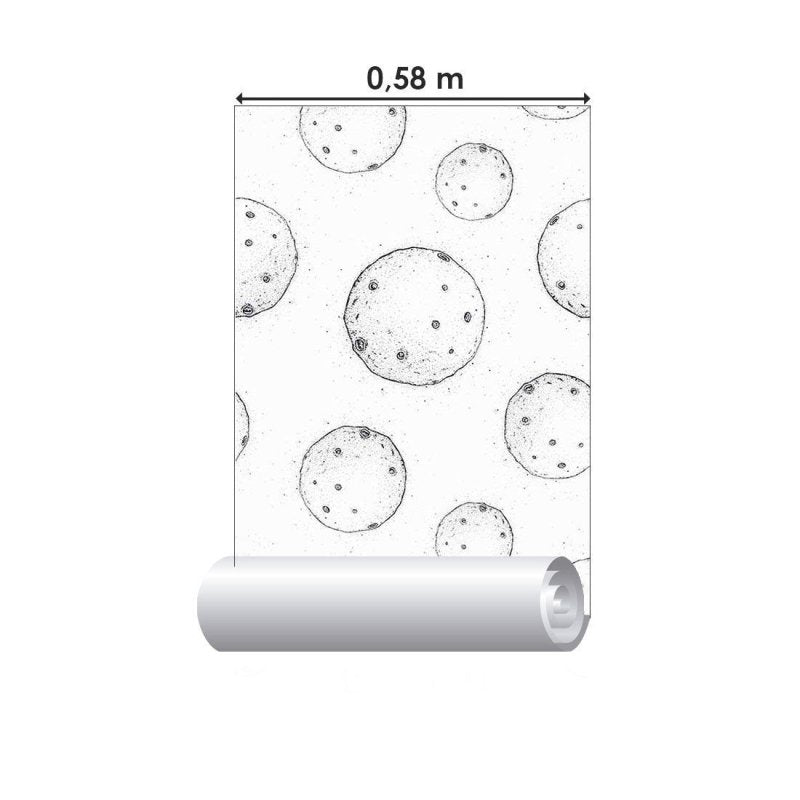 Papel de Parede Adesivo lua N014106 - Papel na Parede