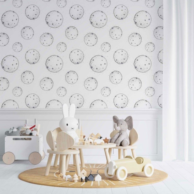 Papel de Parede Adesivo lua N014106 - Papel na Parede