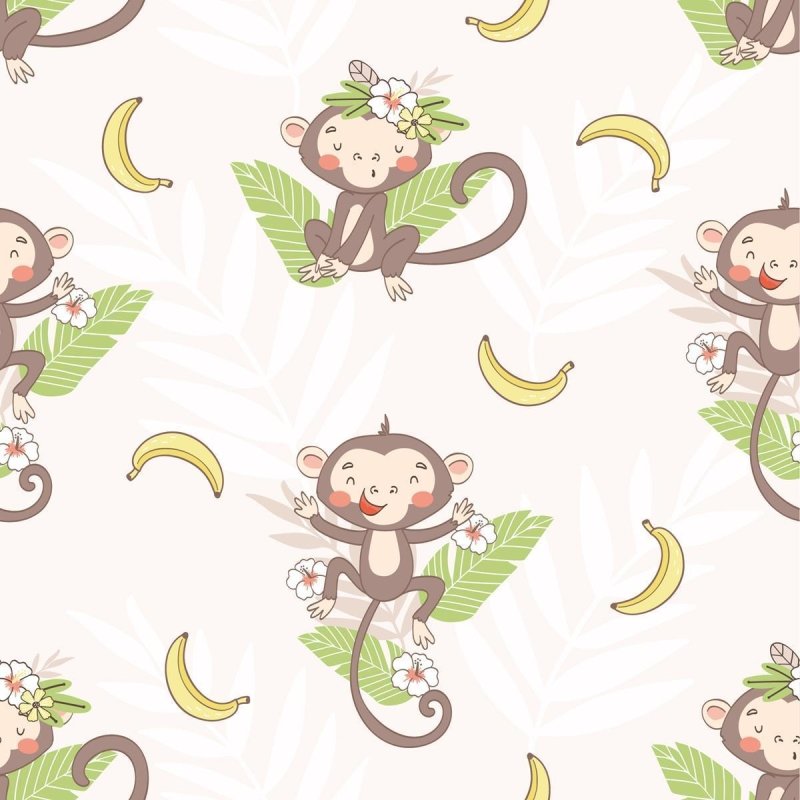 Papel de Parede Adesivo Macacos Me Mordam N09082 - Papel na Parede