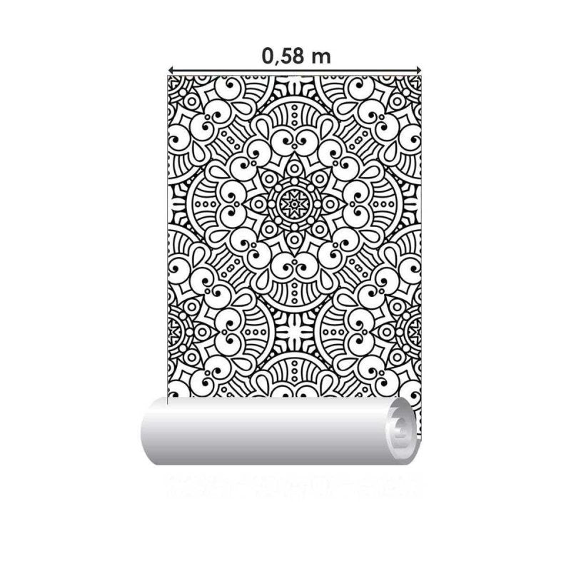 Papel de Parede Adesivo Manda para Colorir N05044 - Papel na Parede