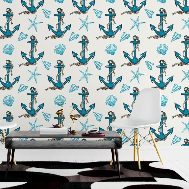 Papel de Parede Adesivo Marinha Oceano N015117 - Papel na Parede