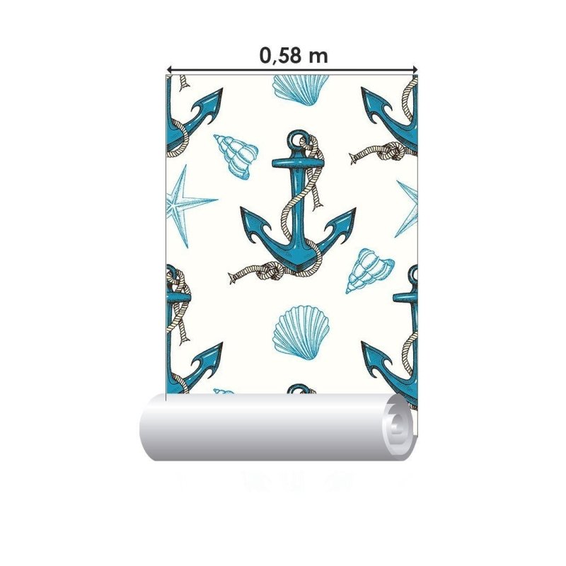 Papel de Parede Adesivo Marinha Oceano N015117 - Papel na Parede