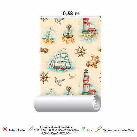 Papel de Parede Adesivo marinheiro mar navio 25013059 - Papel na Parede