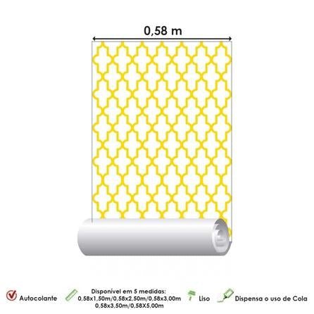 Papel de Parede Adesivo Marroquino Amarelo 127405376 - Papel na Parede