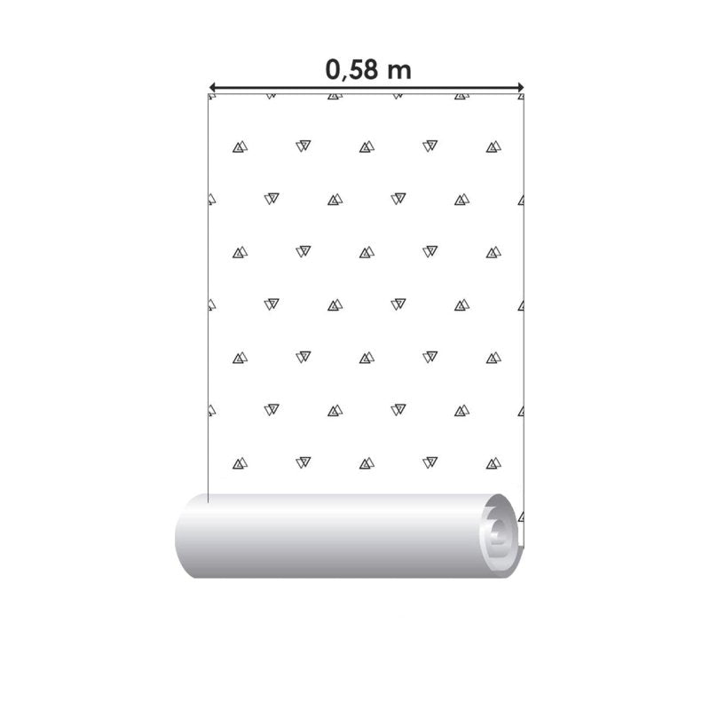 Papel de Parede Adesivo Minimalista Triângulos N06106 - Papel na Parede