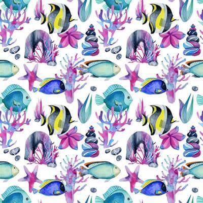 Papel de Parede Adesivo Natureza Fundo do Mar N24543 - Papel na Parede
