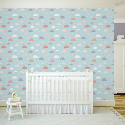 Papel de Parede Adesivo Nuvem Céu Azul 147448988 - Papel na Parede