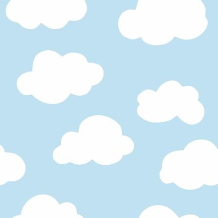 Papel de Parede Adesivo Nuvens Céu Azul 6565215412 - Papel na Parede