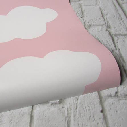 Papel de Parede Adesivo Nuvens Céu Rosa 656521541 - Papel na Parede