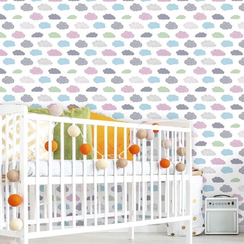 Papel de Parede Adesivo nuvens coloridas 293546576 - Papel na Parede