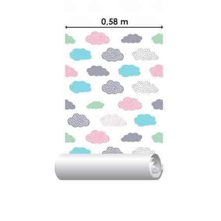 Papel de Parede Adesivo nuvens coloridas 293546576 - Papel na Parede
