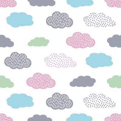 Papel de Parede Adesivo nuvens coloridas 293546576 - Papel na Parede